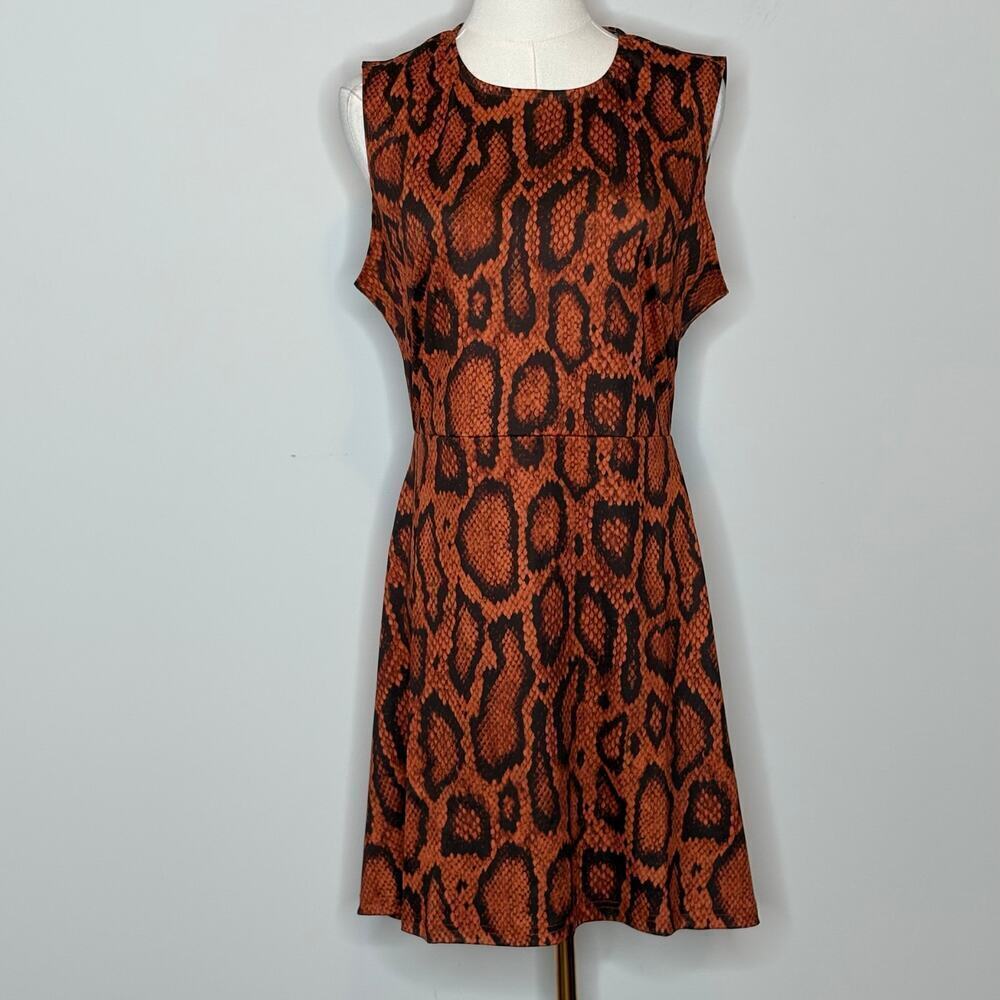 WeWoreWhat Muscle Tank Snake Print Mini Dress Womens Size Large